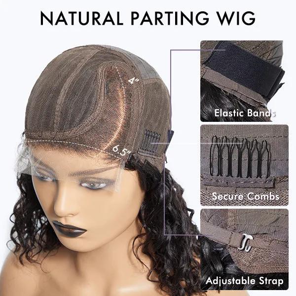 12 Inches=$79.9 | Put On & Go Ombre Ash Blonde Kinky Curly Glueless Minimalist HD Lace Wig Pre-Cut Lace