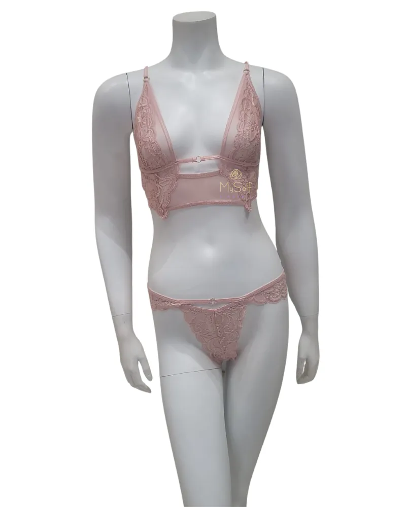 7375 Rose Convertible Babydoll with Matching Thong