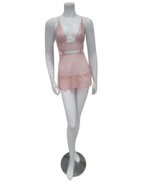 7375 Rose Convertible Babydoll with Matching Thong