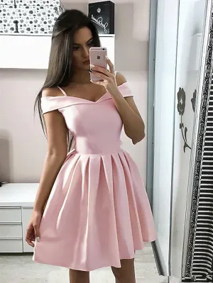 A-Line Minimalist Sexy Party Wear Cocktail Party Dress V Neck Sleeveless Knee Length Stretch Fabric