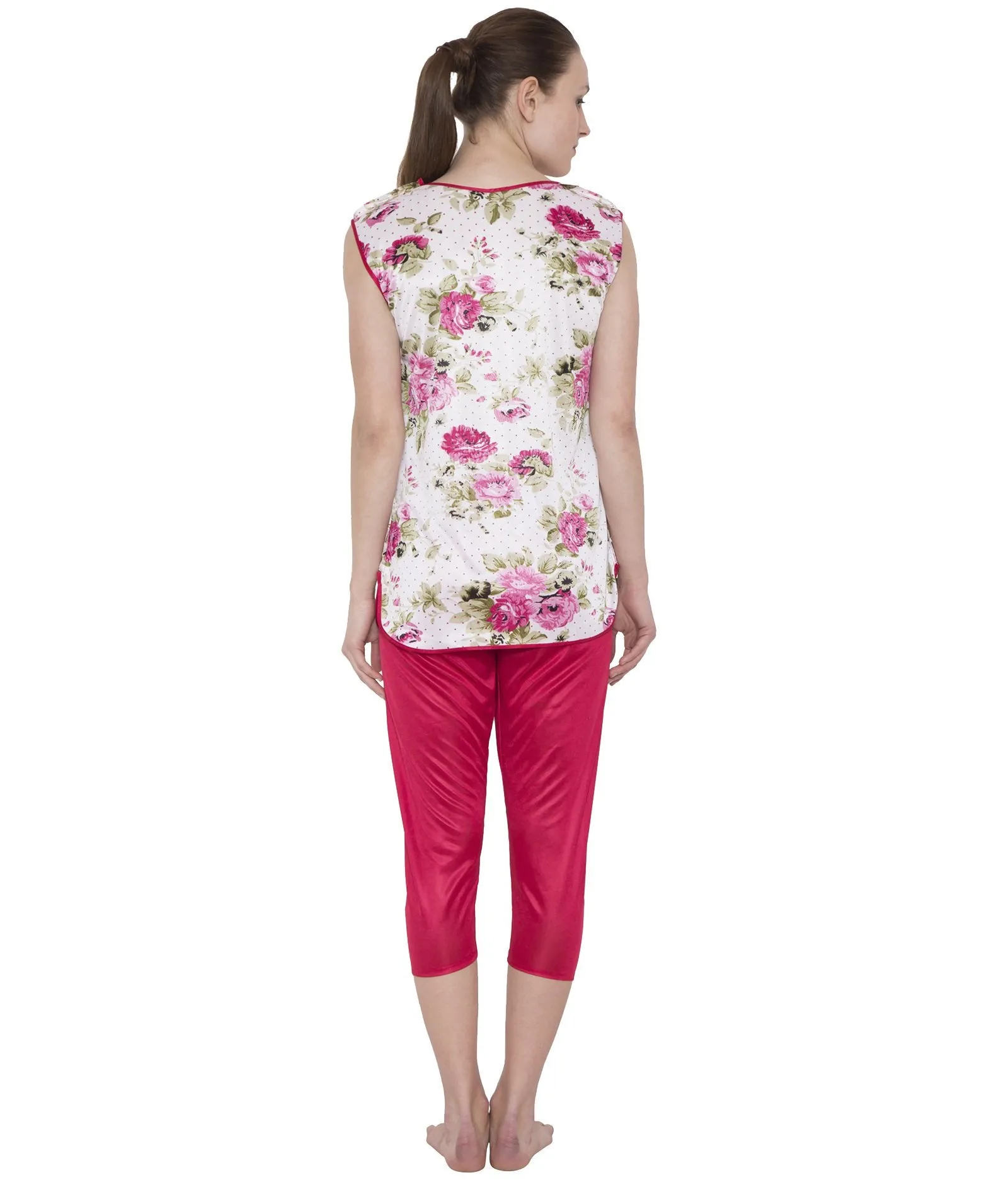 American-Elm Women Styilsh Top and Bottom 2 Pcs Night Suit