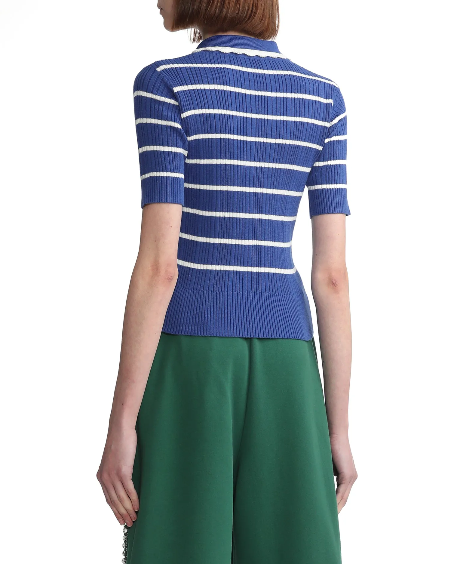 BAPY STRIPES KNIT TOP L