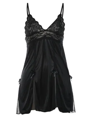 Black Lace Babydoll - XS