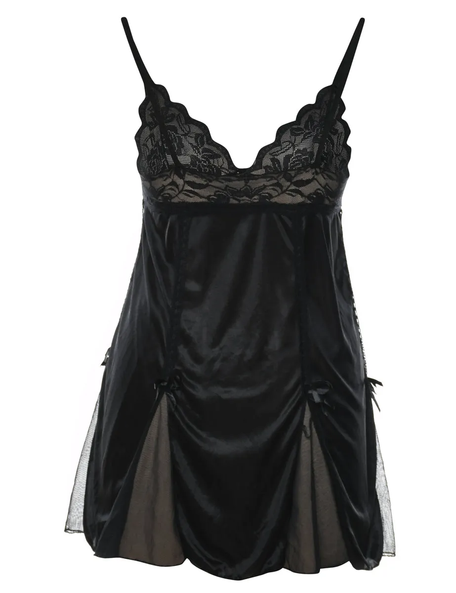 Black Lace Babydoll - XS