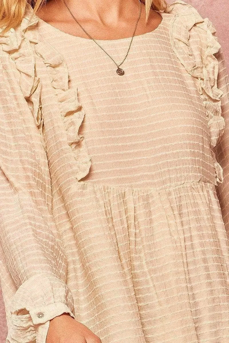 Blue Zone Planet |  A Semi-sheer Striped Woven Top