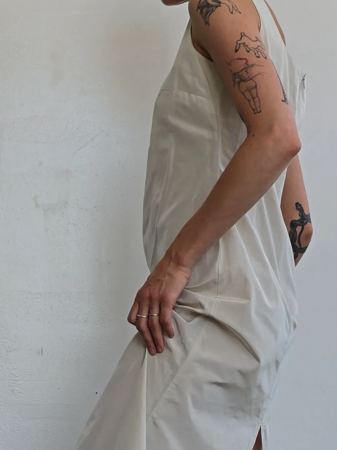 Bone Italian Dress (M)
