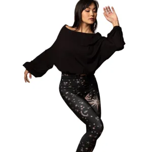 Cassidy Ribbed Knit Top - Black