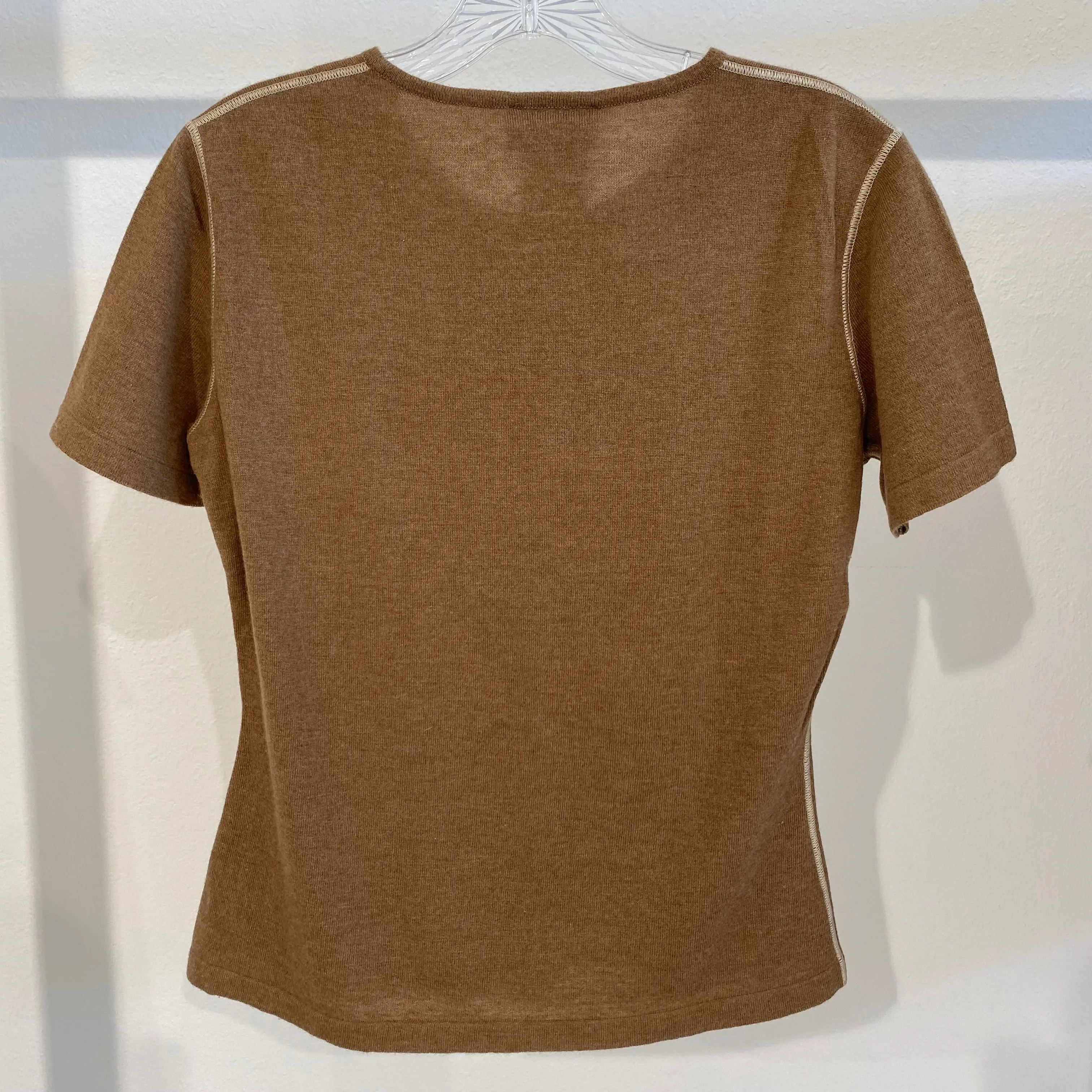 Chanel Brown Knit Top