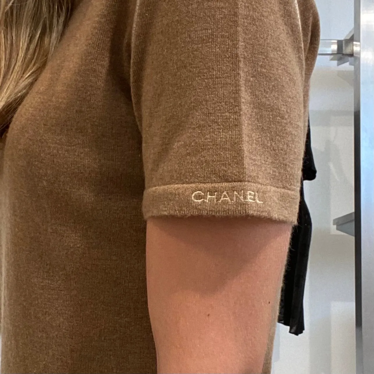 Chanel Brown Knit Top