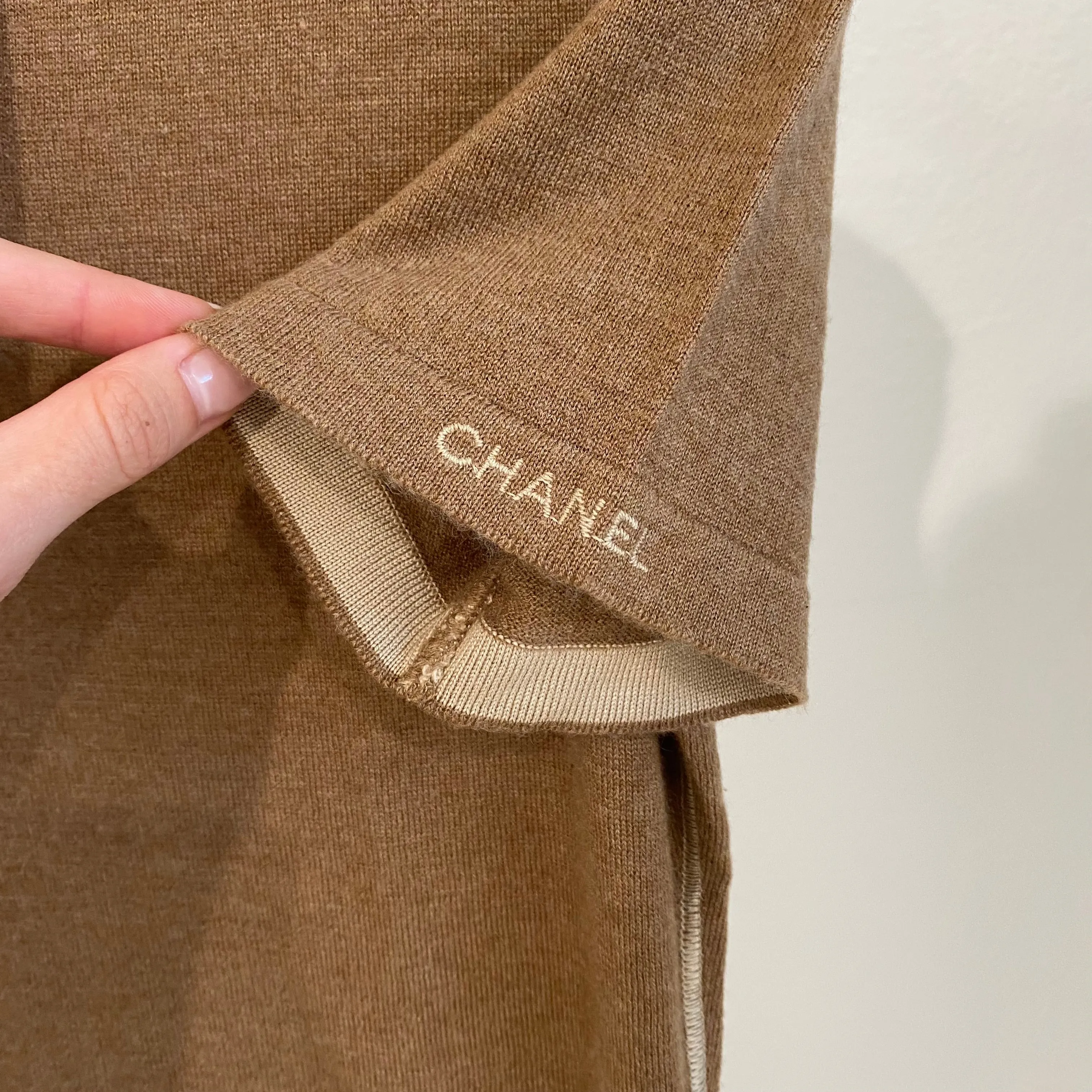 Chanel Brown Knit Top