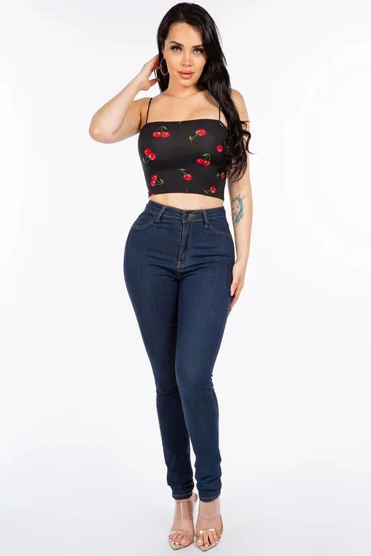 Cherries on Top Crop Top