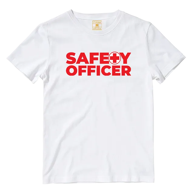 Cotton Shirt: Safety Officer Minimalist