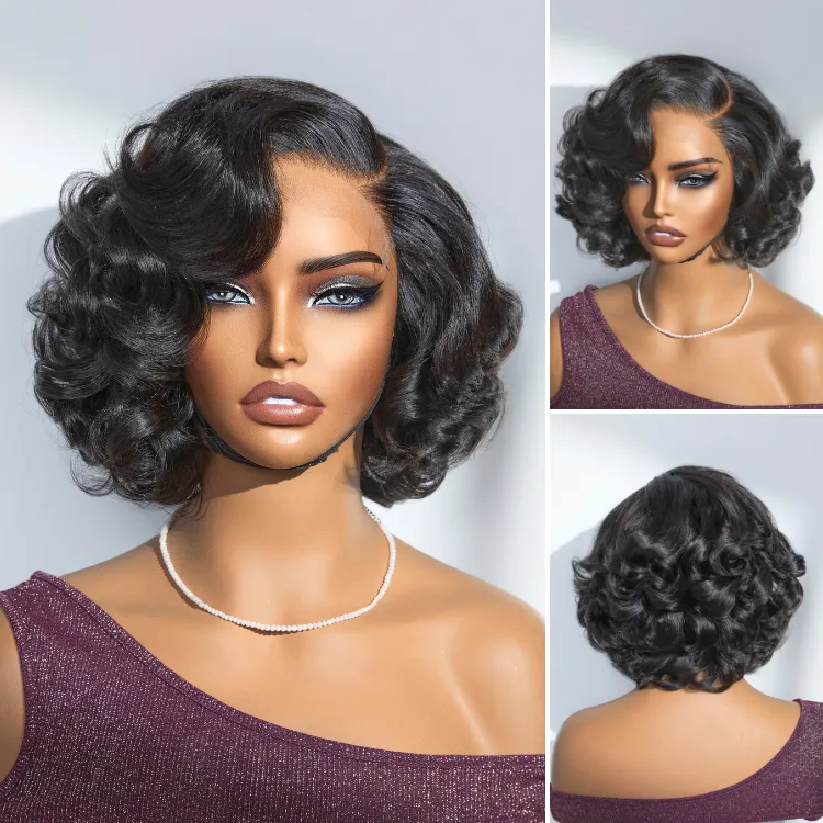 Crazy Wednesday | 1 SEC INSTALL WIG | Mature Boss Brown Ombre Highlight / Natural Black / Salt and Pepper Loose Wave Glueless Minimalist HD Lace Wig