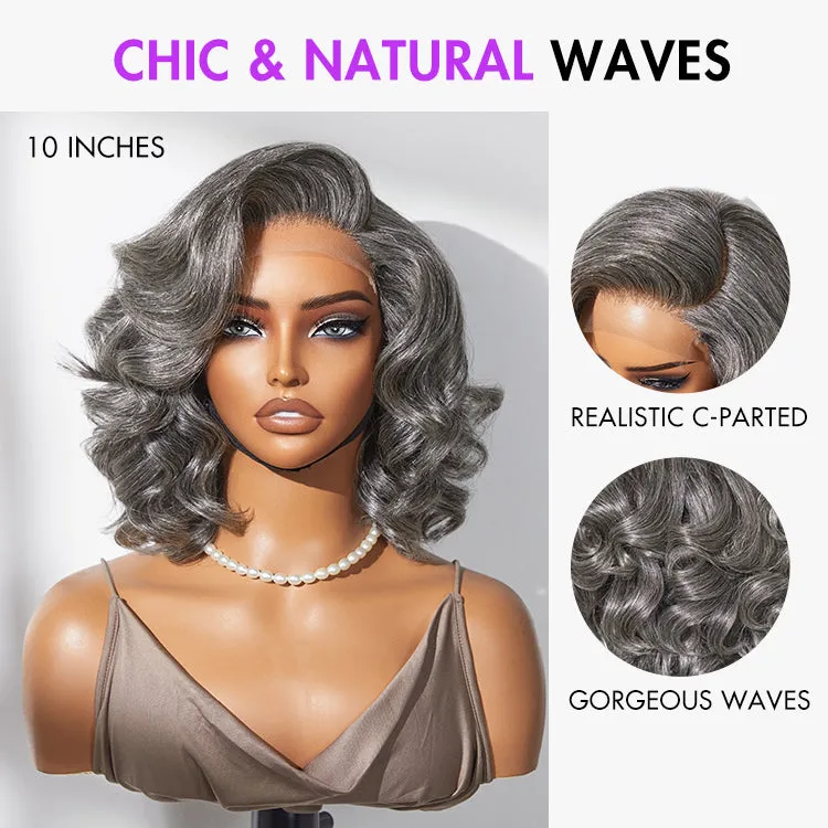 Crazy Wednesday | 1 SEC INSTALL WIG | Mature Boss Brown Ombre Highlight / Natural Black / Salt and Pepper Loose Wave Glueless Minimalist HD Lace Wig