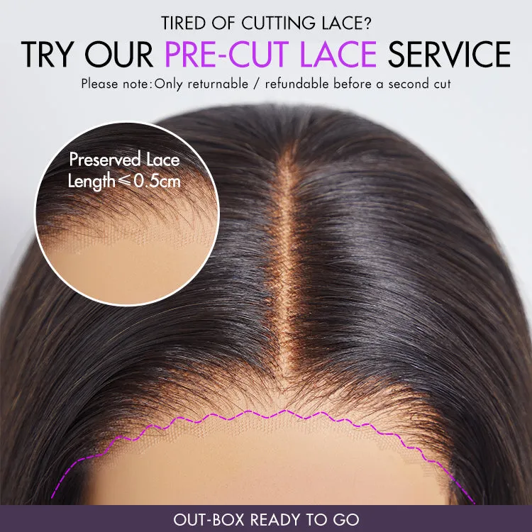 Crazy Wednesday | 1 SEC INSTALL WIG | Mature Boss Brown Ombre Highlight / Natural Black / Salt and Pepper Loose Wave Glueless Minimalist HD Lace Wig