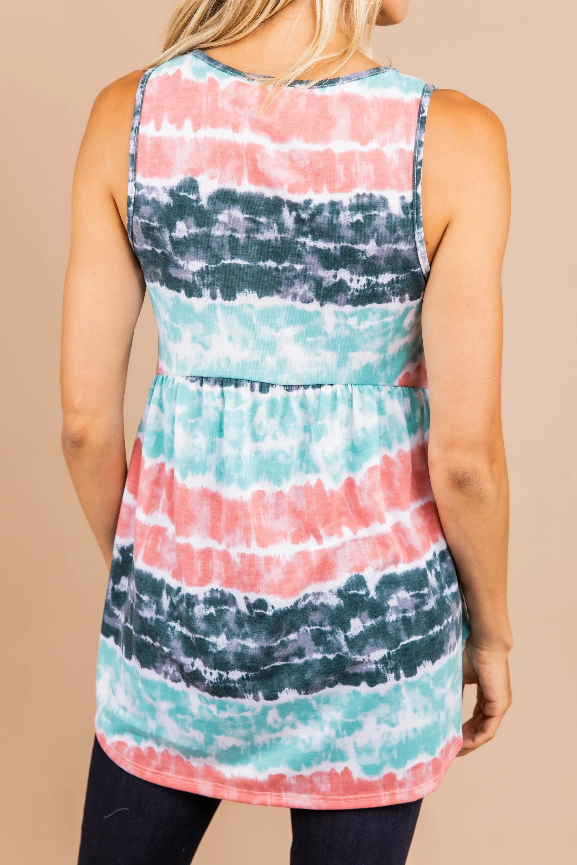Create Your Fun Mint Green Tie Dye Tank
