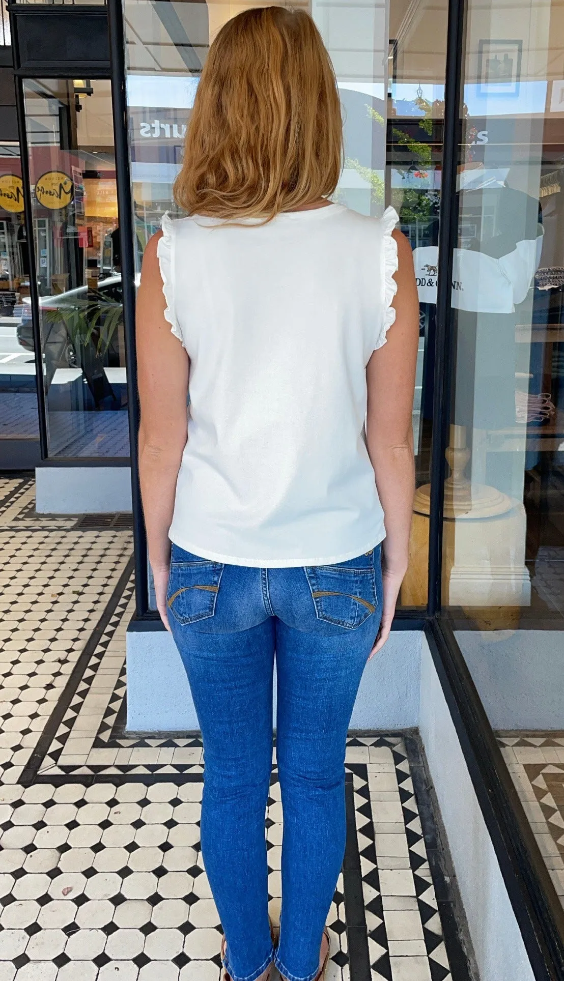 Dawn Sleeveless Top White