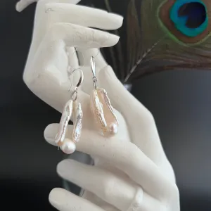 Duo Keshi Pearl Earrings
