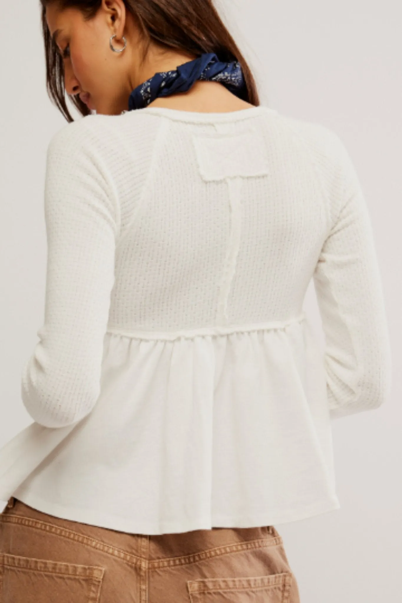 Free People: Found Your Babydoll Top in Ivory