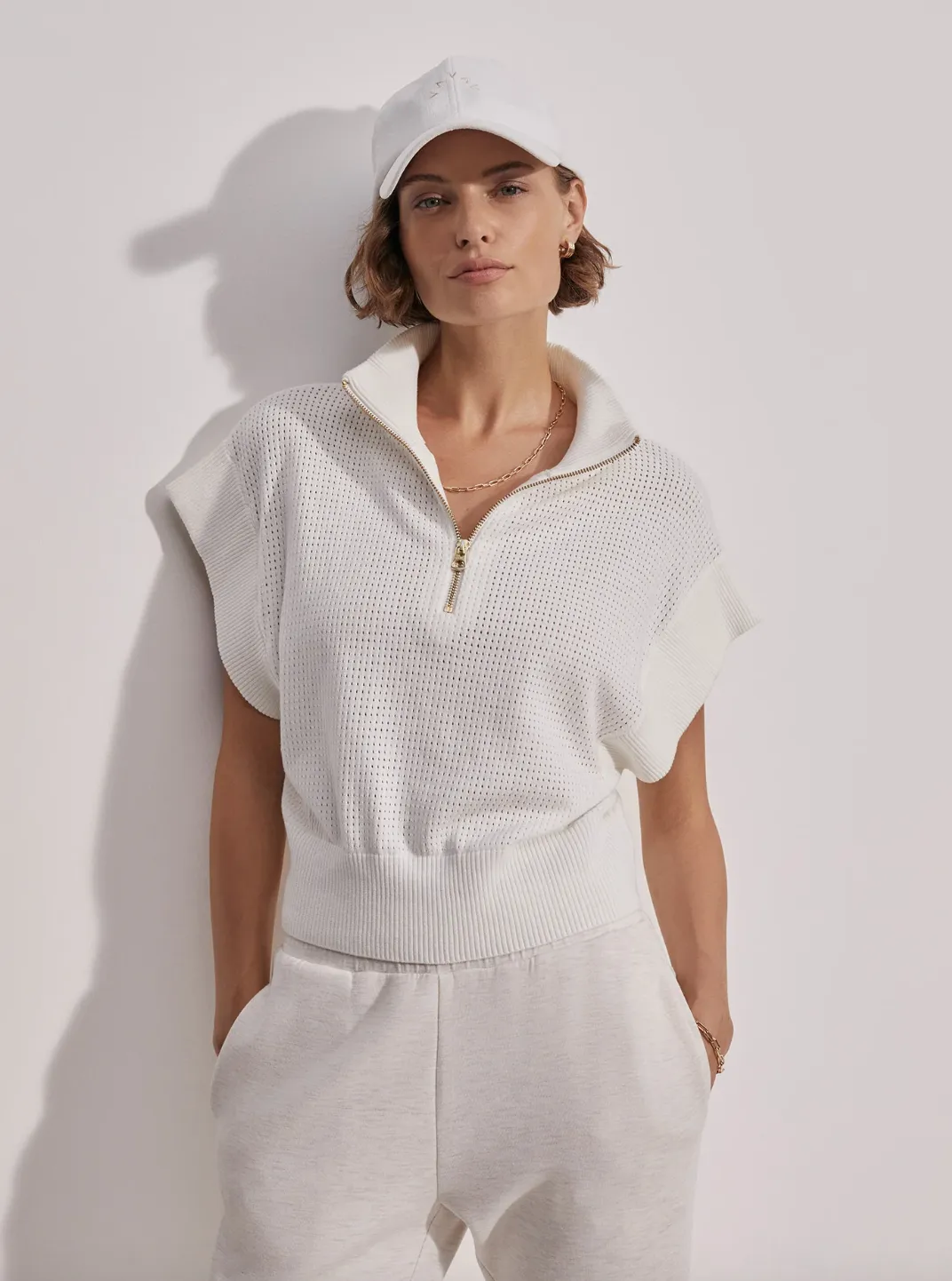 Fulton Cropped Knit Snow White