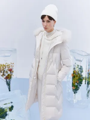 Gathered Waist Goose Down Coat
