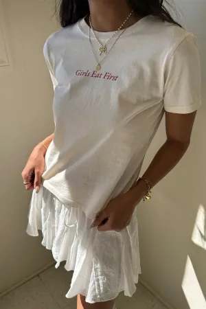 Girls Eat First Graphic Tee
