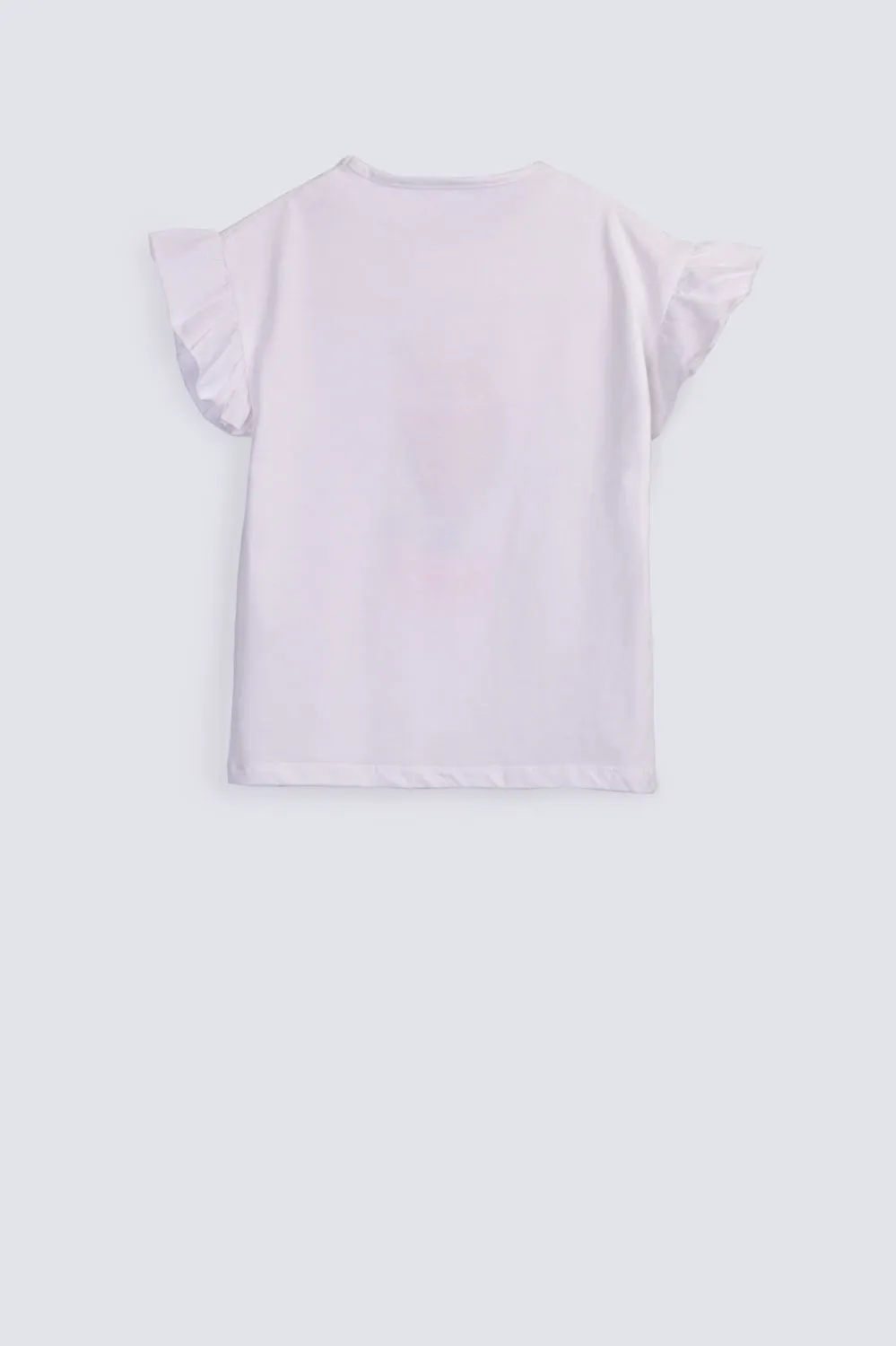 GIRLS GLITTER PRINT T SHIRT
