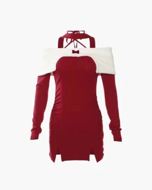 Guendalina – Off-shoulder design – Mini dress