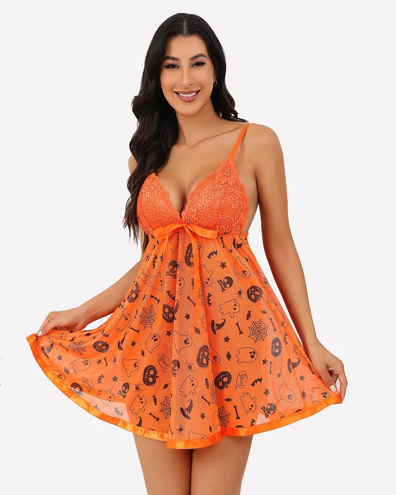 Halloween Lingerie Lace Babydoll