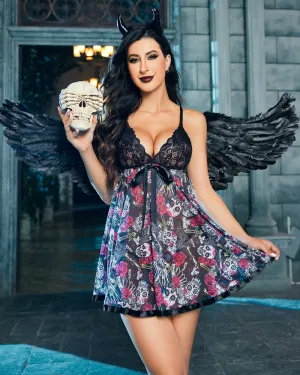 Halloween Lingerie Lace Babydoll