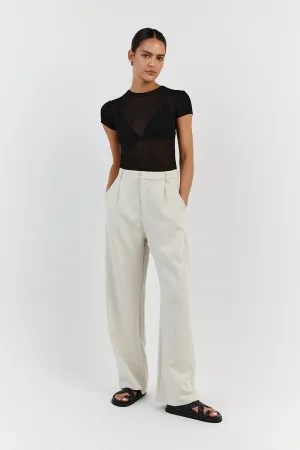 HARPER BLACK CAP SLEEVE TOP