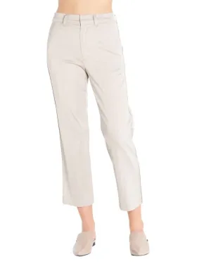 High Power Cupro Cropped Trouser in Beige | Beige