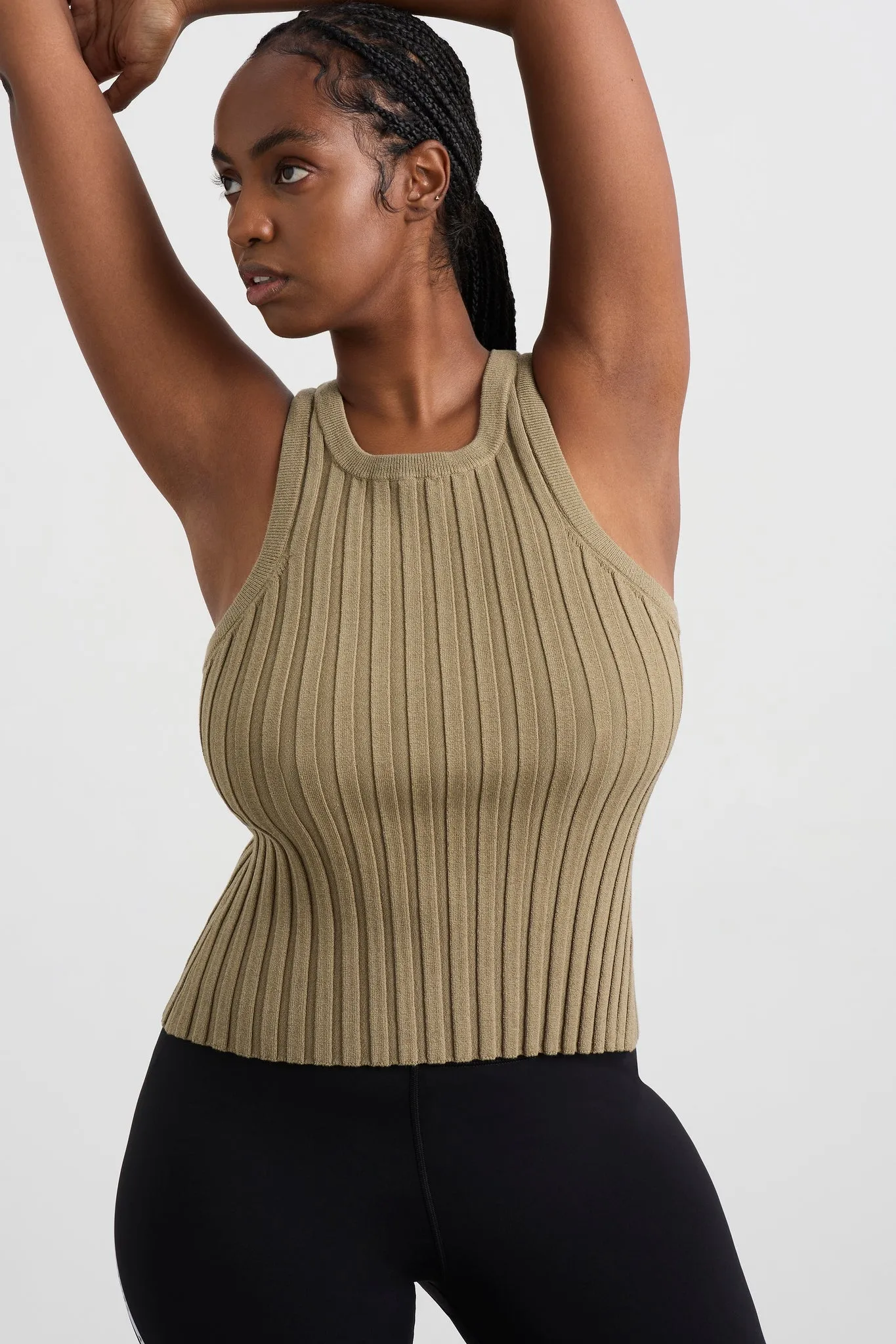Hydra Racer Knit Ribbed Top