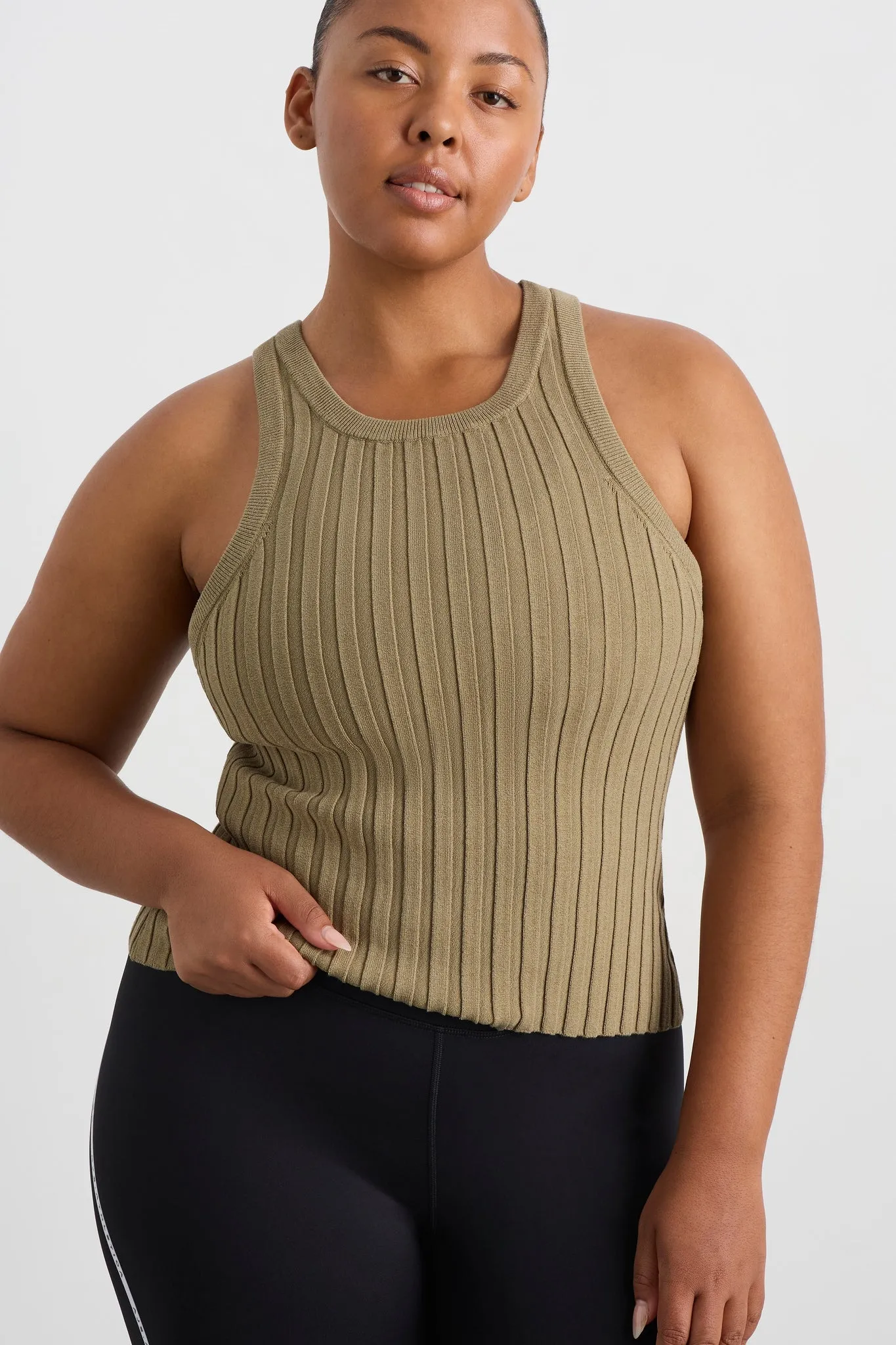 Hydra Racer Knit Ribbed Top
