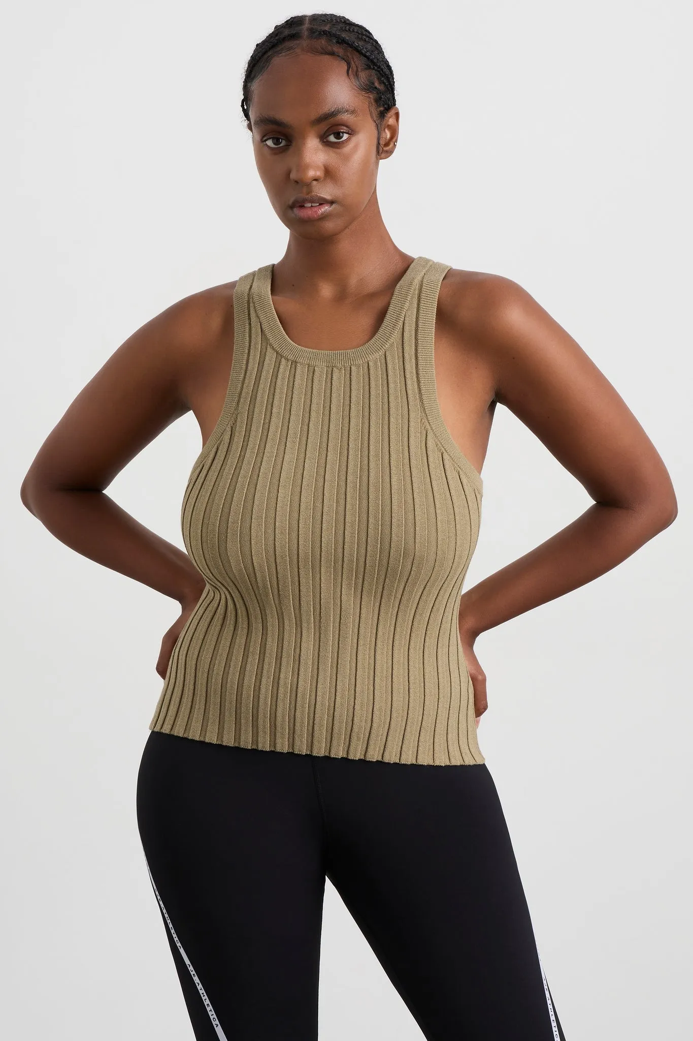 Hydra Racer Knit Ribbed Top