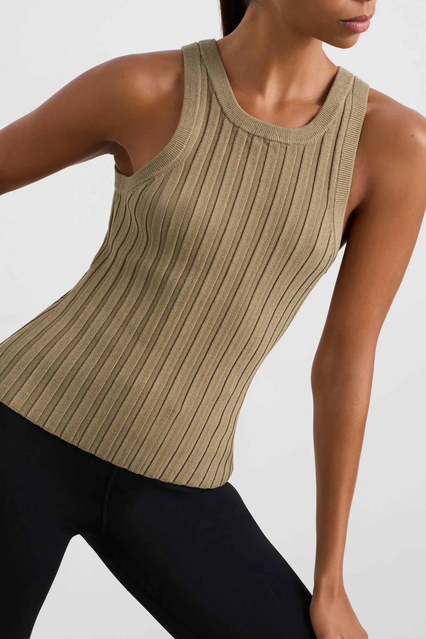 Hydra Racer Knit Ribbed Top