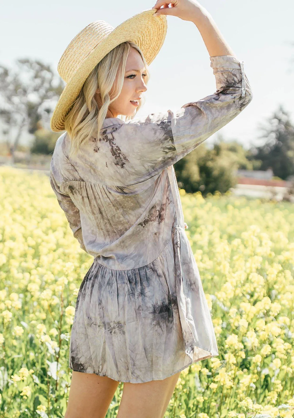It's Fate Tie Dye Babydoll Dress