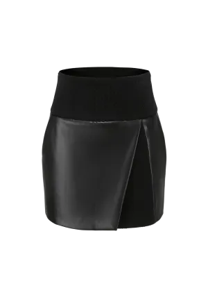 Knit Patchwork Bodycon Skirt