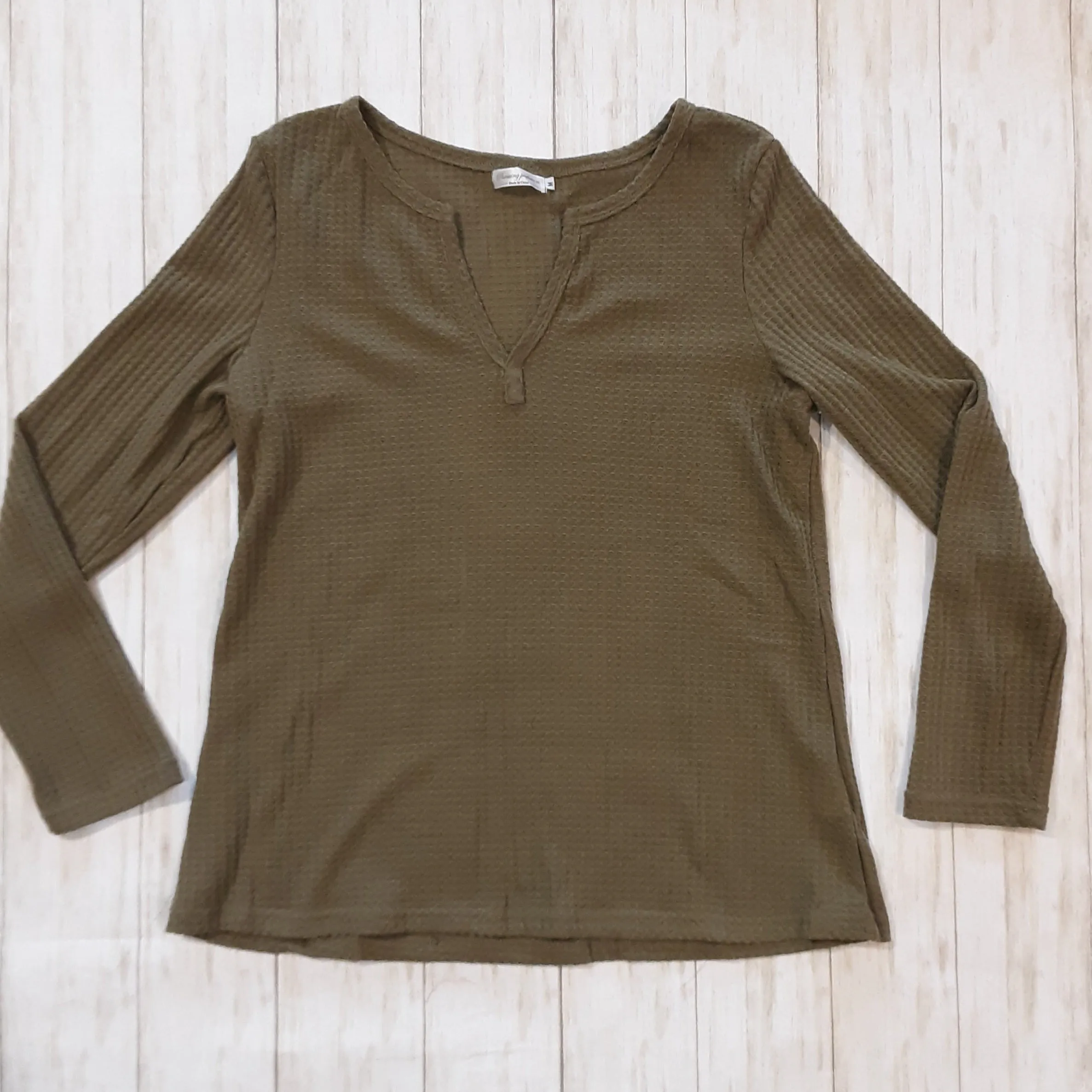 Light Weight Waffle Knit Top