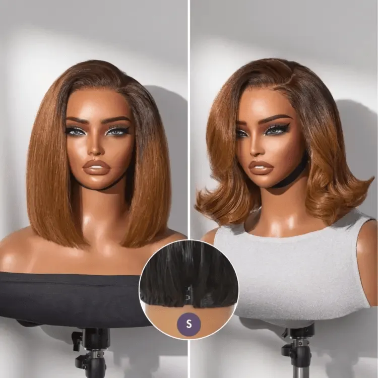 Luvme All-Day Comfort Wig Blunt Cut Bob Glueless Minimalist HD Lace Short Human Hair Wig Pre-Cut Lace