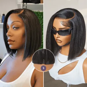 Luvme All-Day Comfort Wig Blunt Cut Bob Glueless Minimalist HD Lace Short Human Hair Wig Pre-Cut Lace