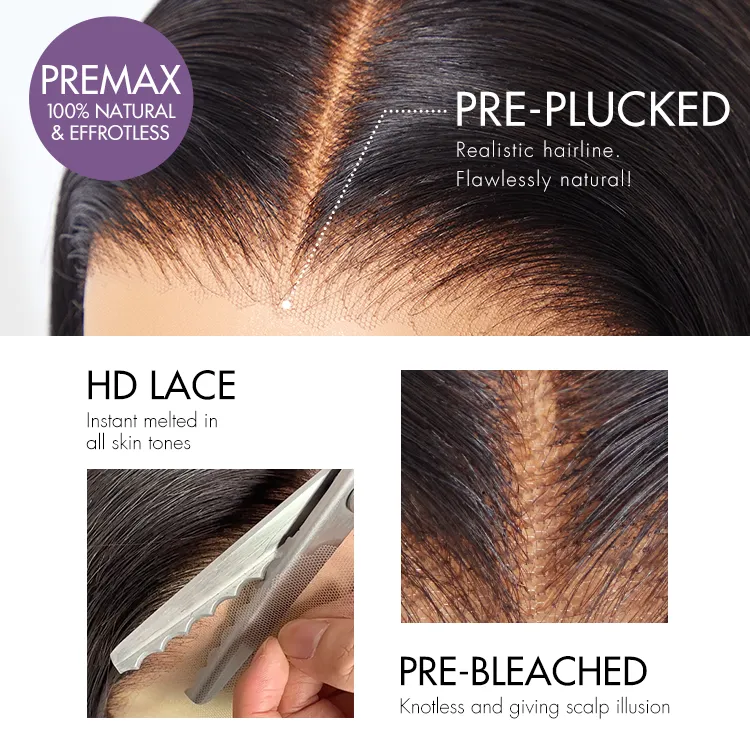 Luvme All-Day Comfort Wig Deep Wave Glueless Minimalist HD Lace Human Hair Curly Wig Pre-Cut Lace