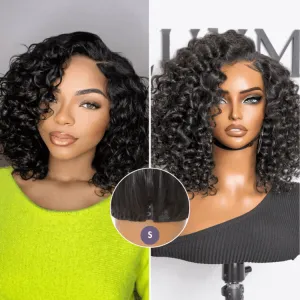 Luvme All-Day Comfort Wig Deep Wave Glueless Minimalist HD Lace Human Hair Curly Wig Pre-Cut Lace