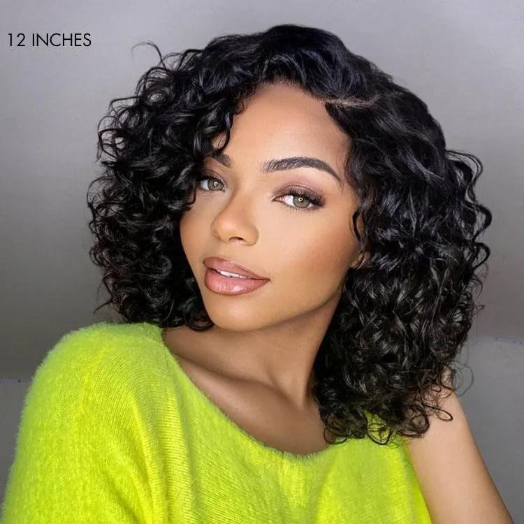 Luvme All-Day Comfort Wig Deep Wave Glueless Minimalist HD Lace Human Hair Curly Wig Pre-Cut Lace
