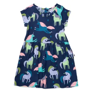 Minti Dancing Unicorns Woven Dress