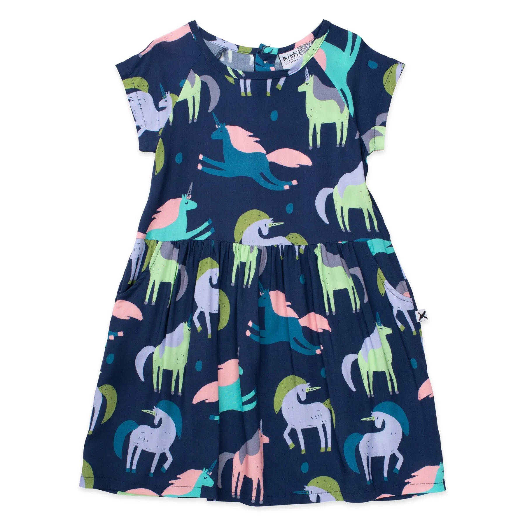 Minti Dancing Unicorns Woven Dress
