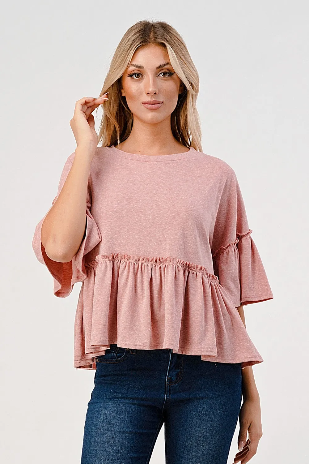 MISS B Gypsy Babydoll Top