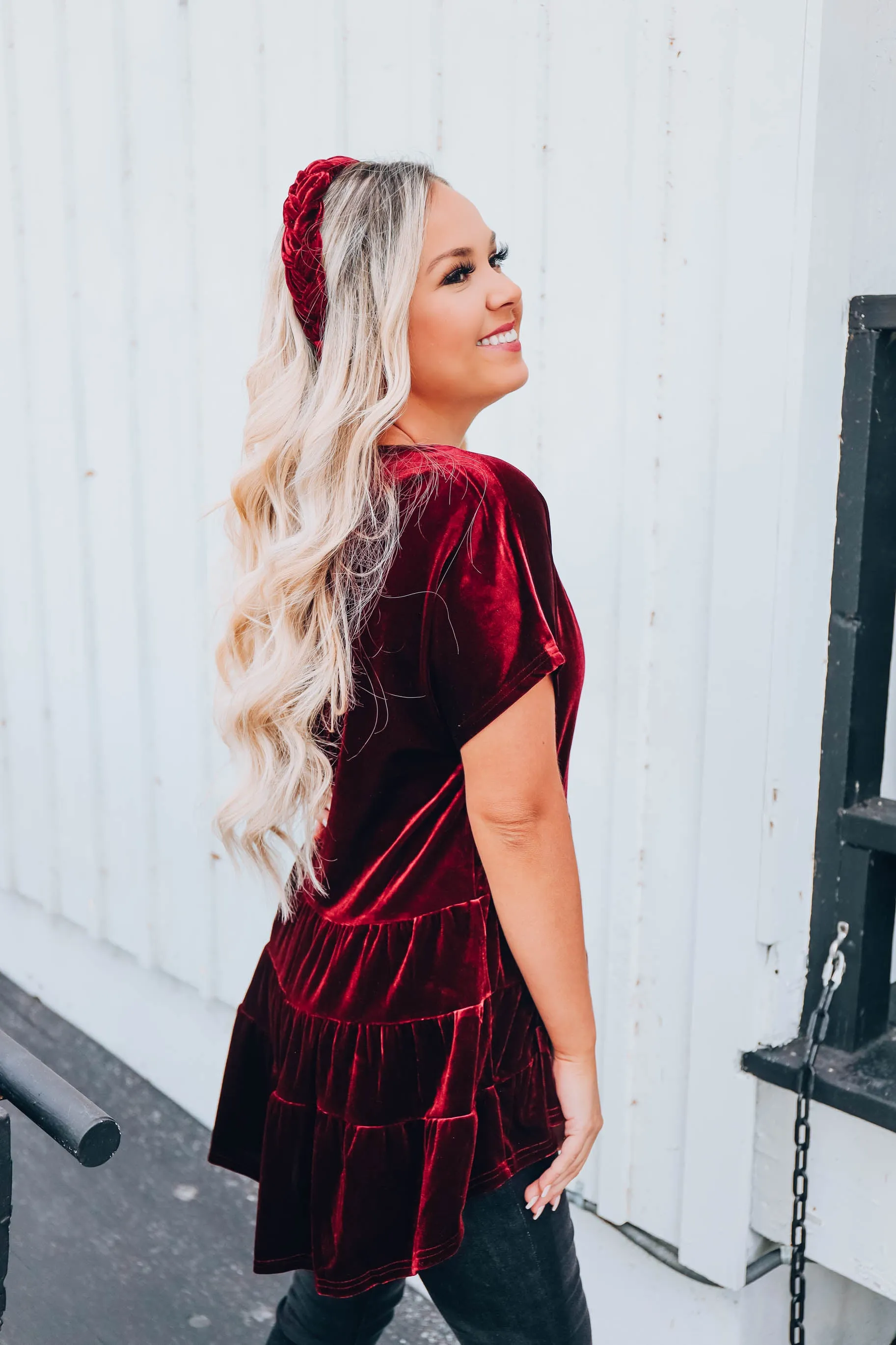 Mistletoe Kiss Babydoll Top