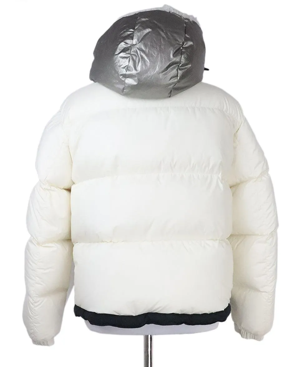 Moncler White Down Coat sz 2