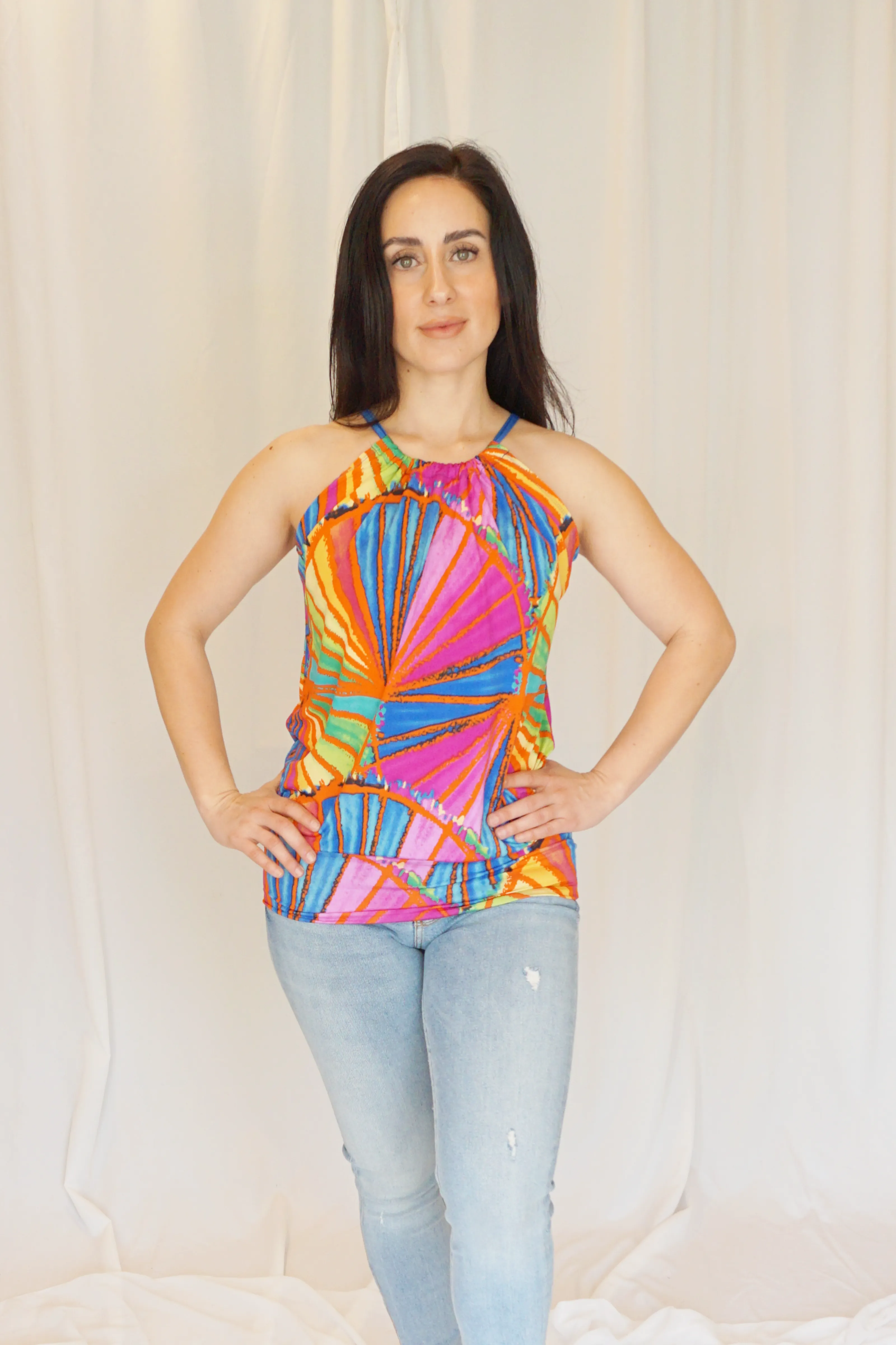 Mosaic Spaghetti Top